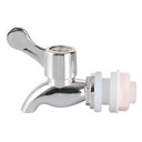 Ver imagem 4 de Kit 2 Torneiras para Suqueira Dispenser Plástico Prata Luxo Filtro com Vedação