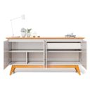 Ver imagem 3 de Aparador para Sala Buffet Ambiente Classic 1.6 com Gaveta Off White Nature - Imcal