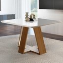 Ver imagem 1 de Mesa Quadrada 4 Lugares Tampo com Vidro/Laca Grécia