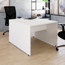 Ver imagem 1 de Escrivaninha Dupla Pé Painel Smart 120cm Yescasa Branco