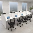 Ver imagem 1 de Plataforma de Trabalho Atendimento 8 Pessoas 3,70m Branco F5 Cor:branco