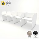 Ver imagem 4 de Plataforma de Trabalho Atendimento 8 Pessoas 3,70m Branco F5 Cor:branco