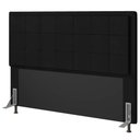 Ver imagem 1 de Cabeceira Cama Box Queen Canada 160 Cm Sintético MV Estofados Preto