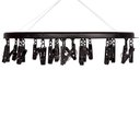 Ver imagem 2 de Mini-varal Oval 24 Prendedores Preto Mor