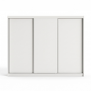 Ver imagem 1 de Guarda-roupa Grande Casal 3 Portas de Correr 6 Gavetas Lucky Branco
