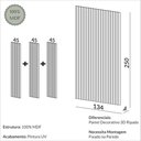 Ver imagem 5 de Painel Decorativo Ripado Mdf em Barra 134x250cm (3,35m²) Pa75 Pradel Móveis Freijó