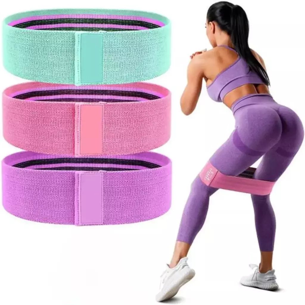 Kit 3 Faixas Elásticas de Exercício Hip Resistance Bands - 2