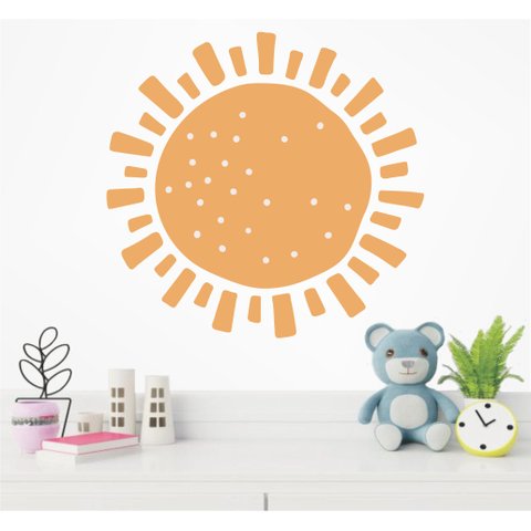 Adesivo de Parede Infantil Sol Boho