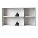 Ver imagem 2 de Armário Cozinha Aéreo 120cm 3 Pts Conecta Frizz Branco