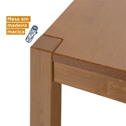 Conjunto Primavera Mesa de Jantar Madeira Maciça com 2 Cadeiras e 2 Bancos CabeCasa MadeiraMadeira - 8