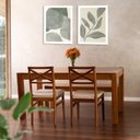 Ver imagem 2 de Conjunto Primavera Mesa de Jantar Madeira Maciça com 2 Cadeiras e 1 Banco CabeCasa MadeiraOriginals