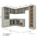 Ver imagem 4 de Cozinha Completa 12 Peças em MDF com Torre Quente e Cristaleira Areia HP