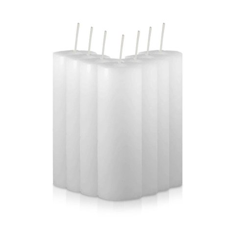 Kit 7 Velas Votivas 7 Dias Branca 250g 100% Parafina