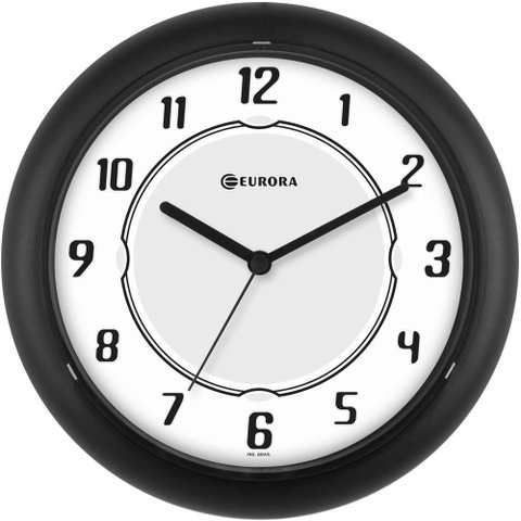 Relógio de Parede Eurora Ref: 650500-034 Preto Números