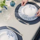 Ver imagem 7 de Jogo 12 Pratos Fundos 23cm Tramontina Azzura Porcelana 330ml Servir Mesa Posta Buffet Eventos