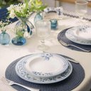 Ver imagem 2 de Jogo 12 Pratos Fundos 23cm Tramontina Azzura Porcelana 330ml Servir Mesa Posta Buffet Eventos