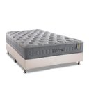 Ver imagem 1 de Cama Box Casal: Colchão Molas Ensacadas Anjos MasterPocket Soft Dream + Base CRC Courano White(