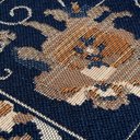 Ver imagem 3 de Passadeira Sala Antiderrapante Classico Persa Belga Domani:Petunia Azul/0,50x1,80m