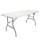Ver imagem 1 de Mesa Dobrável e Portátil Miami 180cm para Área Externa Branco - Sallar Home