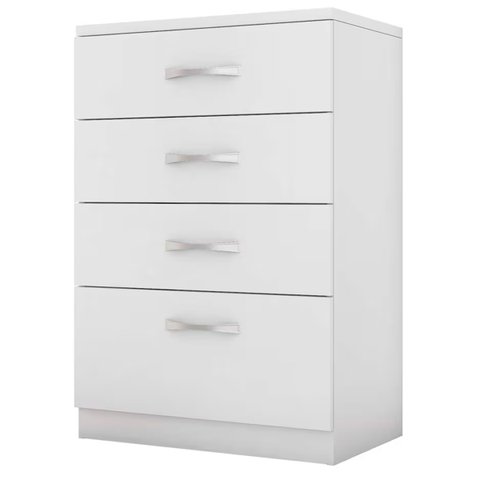 Cômoda Astral 4 Gavetas 62cm Branco Demóbile