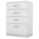 Ver imagem 1 de Cômoda Astral 4 Gavetas 62cm Branco Demóbile
