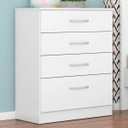 Ver imagem 4 de Cômoda Astral 4 Gavetas 62cm Branco Demóbile