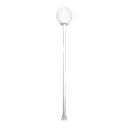 Ver imagem 1 de Poste e Luminária colonial Globo G de Jardim Branco 200cm Ouro Minas L038OM