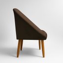 Ver imagem 6 de Poltrona Decorativa para Sala de Jantar Tecido Veludo Premium Estrutura Resistente Pés Palito