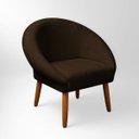 Ver imagem 5 de Poltrona Decorativa para Sala de Jantar Tecido Veludo Premium Estrutura Resistente Pés Palito