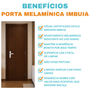 Ver imagem 5 de Porta Imbuia Prime 70 com Fechadura e Dobradiça
