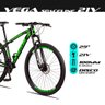 Bicicleta Vega Aro 29 Quadro 17 Alumínio 21v Shimano Freio Disco Mecânico Preto Verde - Spaceline - 5