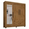Guarda Roupa Casal COR2234 Freijó com Espelho - Araplac - 1