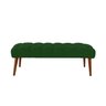 Banco Rubi 80cm Suede Verde - Dominic Decor - 1