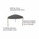 Ver imagem 5 de Mesa de Centro Orgânica 58,5cm Pé Metal 28015 Artesano