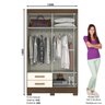 Guarda-Roupas 2 Gavetas 4 Portas Zafira Briz - 2
