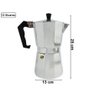 Cafeteira Italiana Grande 12 Xicaras Cafe Expresso Manual - 8