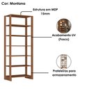 Ver imagem 5 de Estante Multiuso 6 Prateleiras Ey103 200x80 Cm Montana Novam