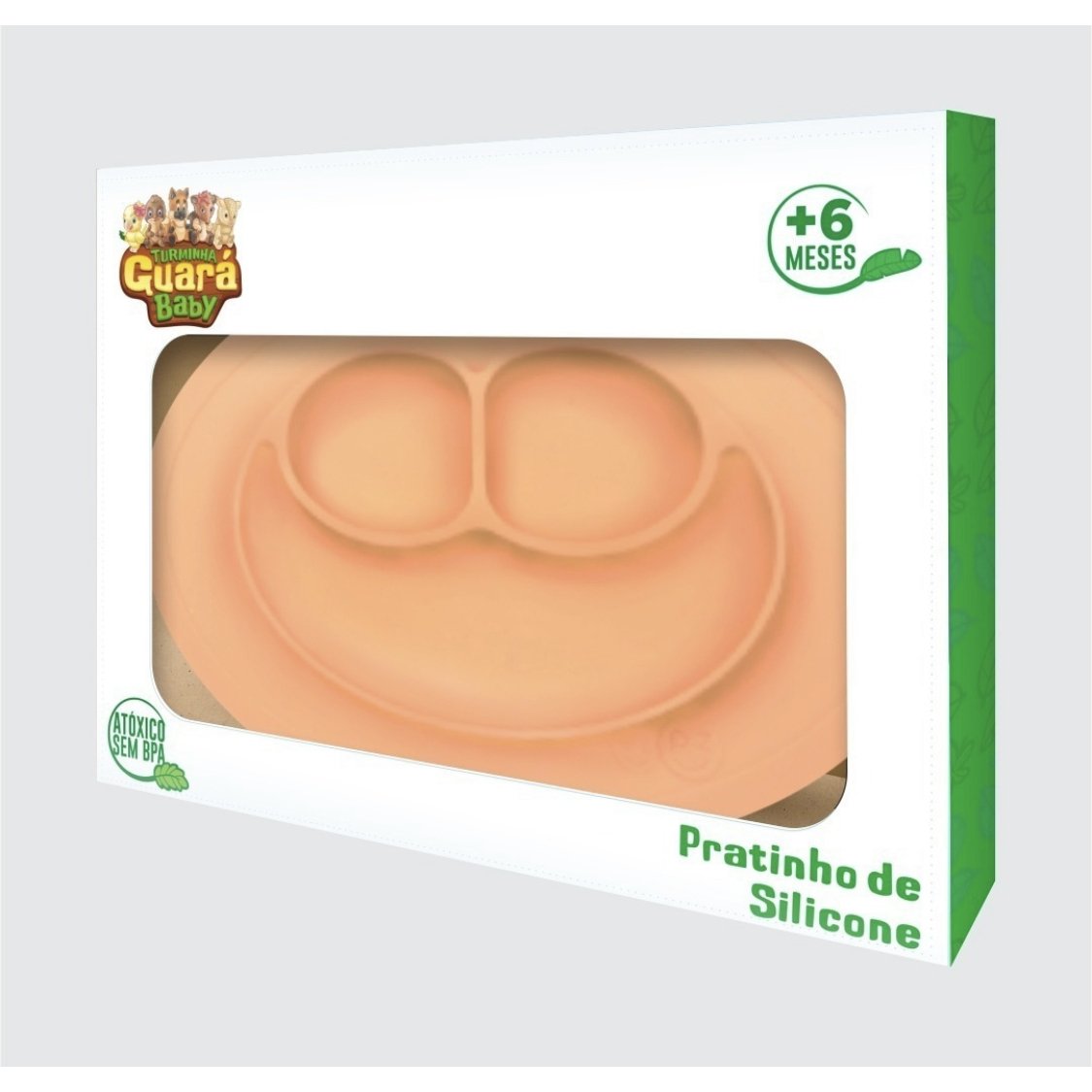 Prato de Silicone Turminha Guará Laranja - 2