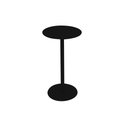 Ver imagem 2 de Mesa Lateral Apoio Redonda Wing Baixa:preto