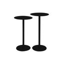 Ver imagem 5 de Mesa Lateral Apoio Redonda Wing Baixa:preto