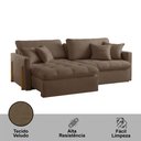 Ver imagem 5 de Sofá Cama Lisboa Retrátil e Reclinável 180cm Braço 10cm Meu Sofá Online