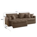 Ver imagem 2 de Sofá Cama Lisboa Retrátil e Reclinável 180cm Braço 10cm Meu Sofá Online