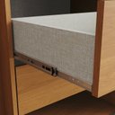 Ver mais imagens de Guarda-Roupas Casal com Espelho 100% MDF Cayman Off White/Cinamomo