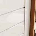 Ver imagem 6 de Guarda-Roupas Casal com Espelho 100% MDF Cayman Off White/Cinamomo