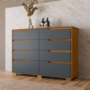 Ver imagem 4 de Cômoda Gaveteiro Georgia Freijó Cinza - Moval