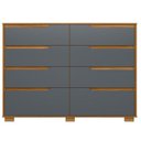 Ver imagem 1 de Cômoda Gaveteiro Georgia Freijó Cinza - Moval