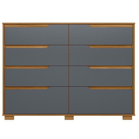 Cômoda Gaveteiro Georgia Freijó Cinza - Moval