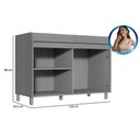 Ver imagem 6 de Balcão de Cozinha Modulado Simone Mendes P/ Pia S/ Tampo C/ 2 Portas e 2 Gavetas 120cm Carvalho/