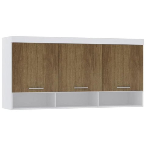 Armário Aéreo Ponte Modulado 165cm Taiga Branco/avelã L01 - Mpozenato