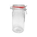 Ver imagem 2 de Kit 4 Potes Hermético Vidro Trava Metal 1000ml Class Home